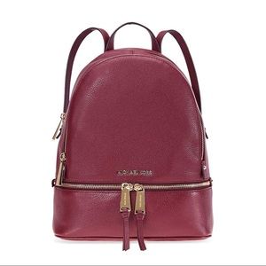 Michael Kors Backpack Handbag, Dark Red/Maroon